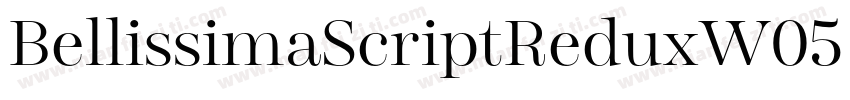 BellissimaScriptReduxW05 Rg字体转换